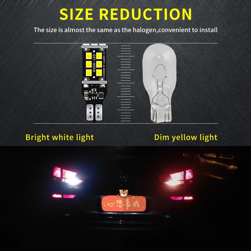 2X W16W T15 Canbus LED Reverse Light For Opel Insignia A B Meriva Agila Ampera Antara Astra J K Cascada Corsa F Mokka Grandland