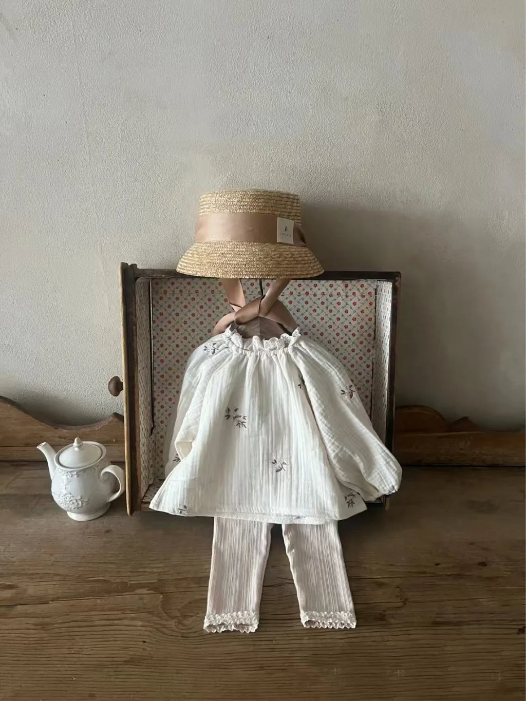 2025 Spring New Baby Girl Flower Embroidery Blouse Cotton Infant Long Sleeve Tops Loose Toddler Girl Shirts Kids Clothes