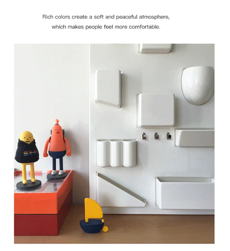 Wall Holder Offices Kitchens Organizer Desktop Shelf Wall Storage Rack Organiser For Workshops Bathrooms Children's Rooms