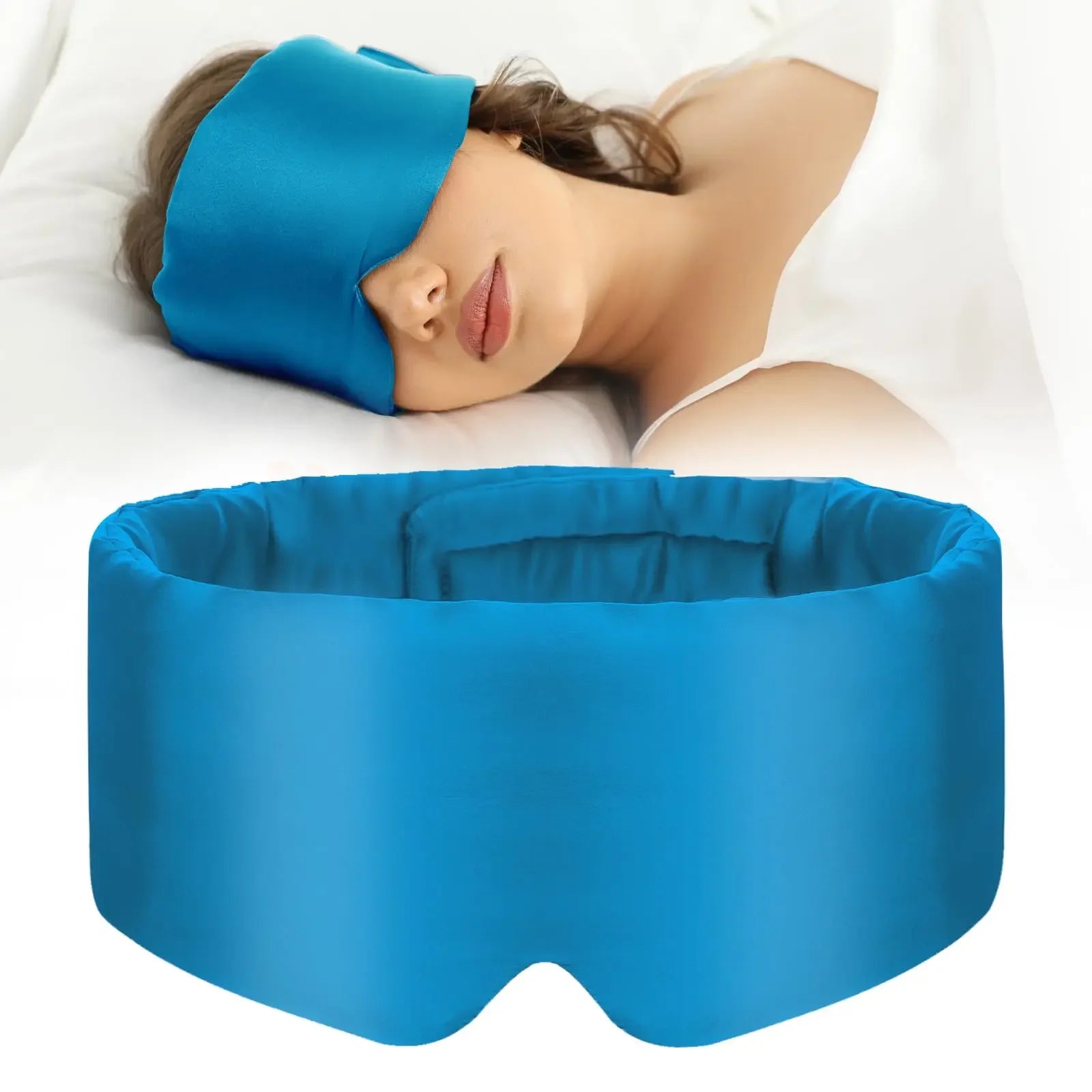 Mulberry Silk Sleeping Mask Eyepatch Blocking Light Eyemask Eyeshade Soft Padded Slaapmasker Travel Sleeping Aid for Sleep Patch