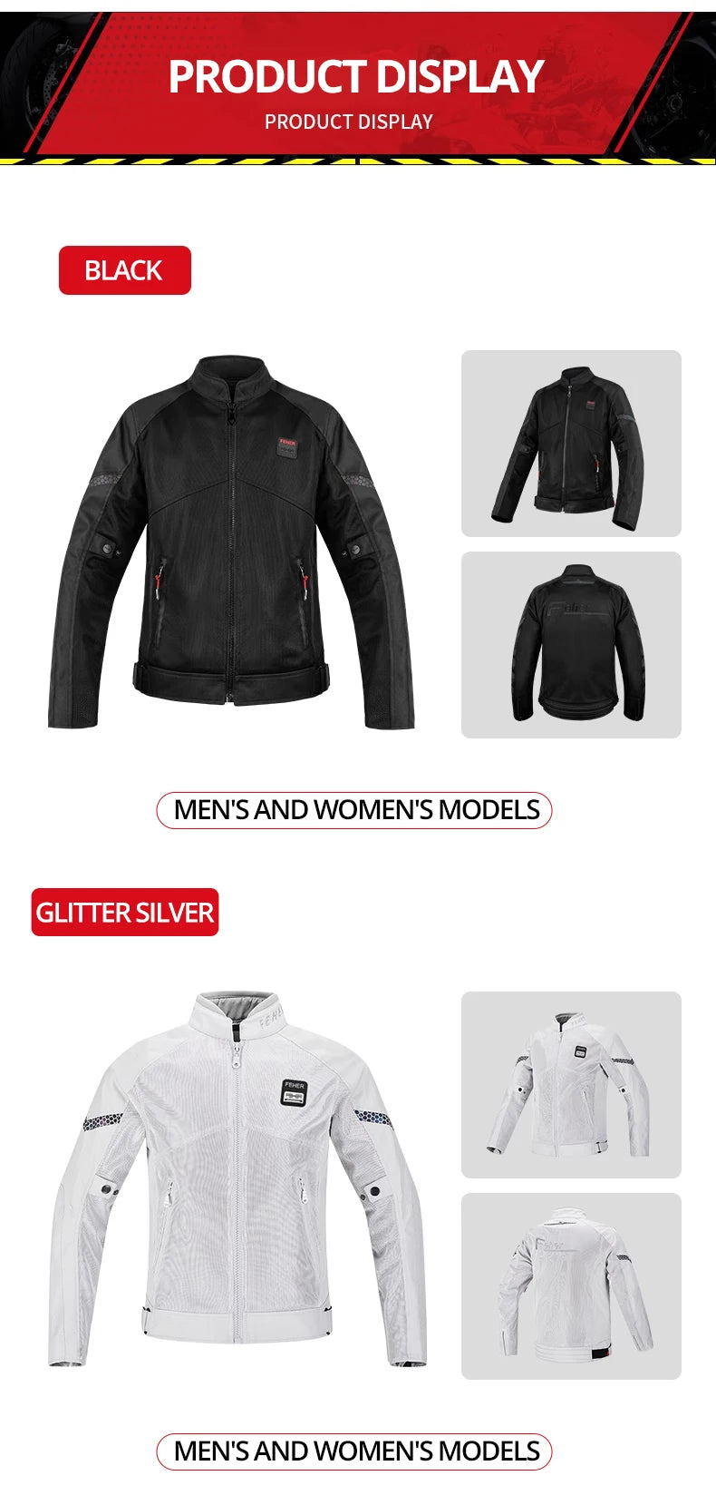 Men's Motorcycle Jacket Summer Clothing Anti-Collision Motorcycles Pants Motocross Off-road CE Protection Motocross Rider Coat
