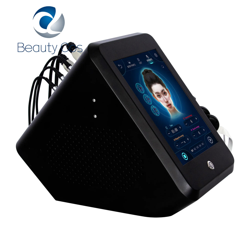 myoslim facial shaping machine, specializing in removing wrinkles, face-lifting, skin cooling and collagen activity,