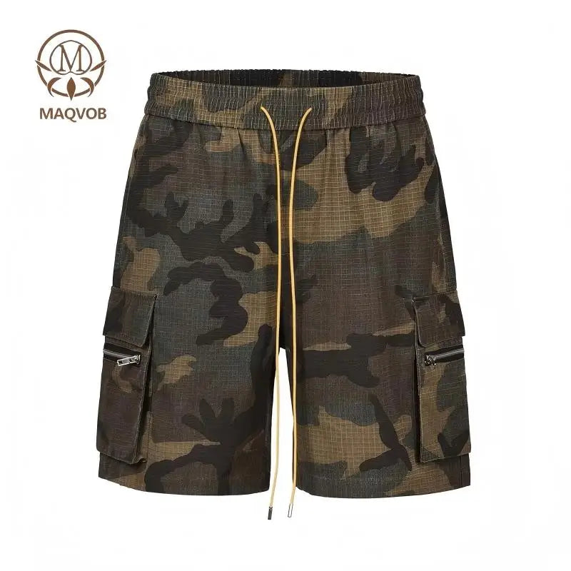MAQVOB EU US Size High Quality Luxury Apparel Windproof Camouflage Shorts with Muti Pockets