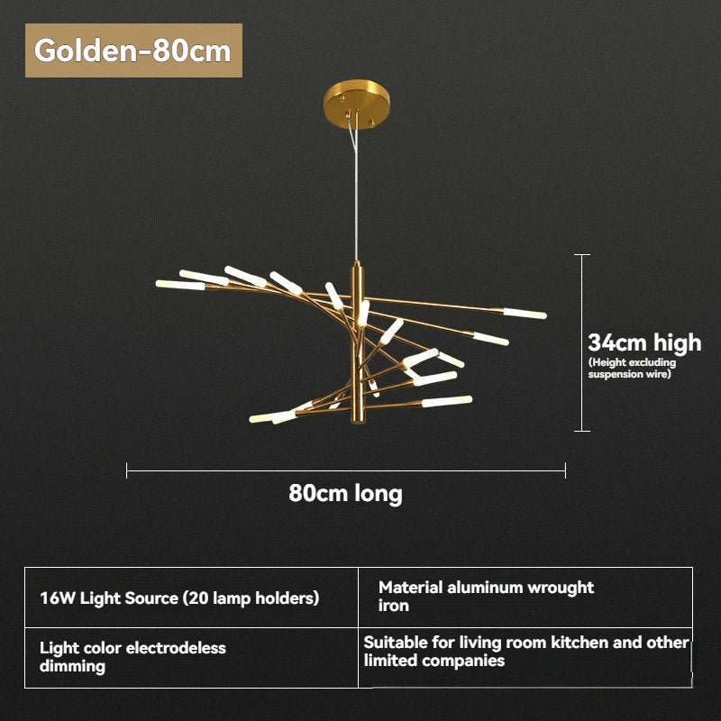Modern LED Ceiling Pendant Light-modern Dimmable Lighting for Living Room, Kitchen, and Luxury Room Decoration