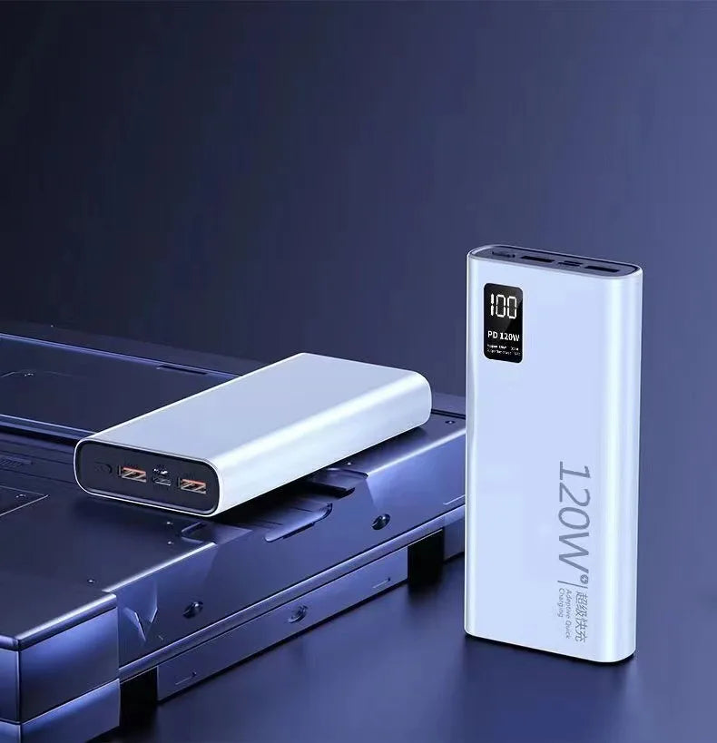 20000/50000/60000mAh PD Super Fast Charging Power Bank Ultra Slim Portable External Battery for IPhone Android