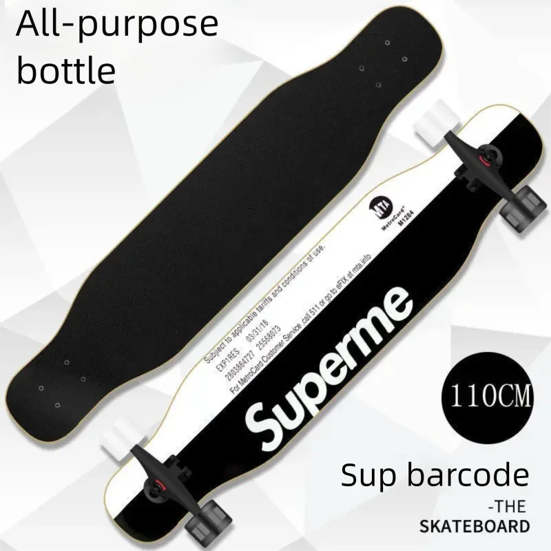 Beginner skateboard, longboard, women’s and men’s adult and student cruiser board, dance board, four‑wheel skateboard for teens