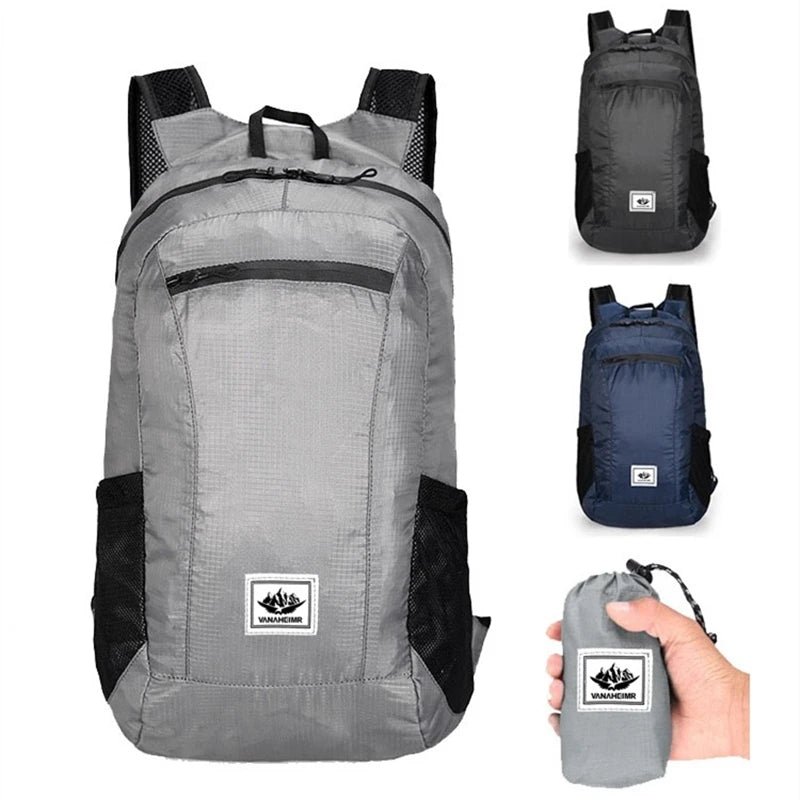 Ultra Light Outdoor Hiking Backpack Convenient Storage Bag Waterproof and Foldable Backpack Storage Bag