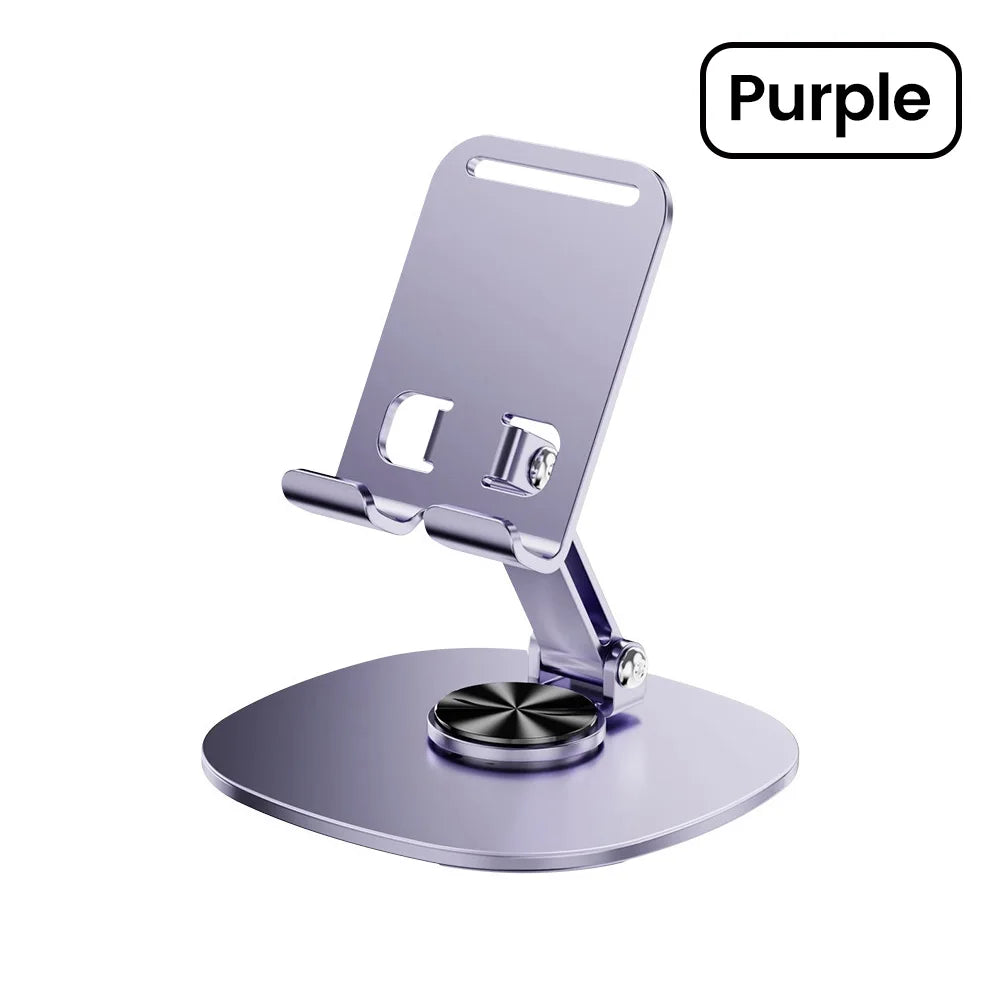 Elough 360° Rotation Portable Tablet Holder For iPad iPhone 15 Xiaomi Folding Lazy Desktop Live Mobile Phone Stand Mount Bracket