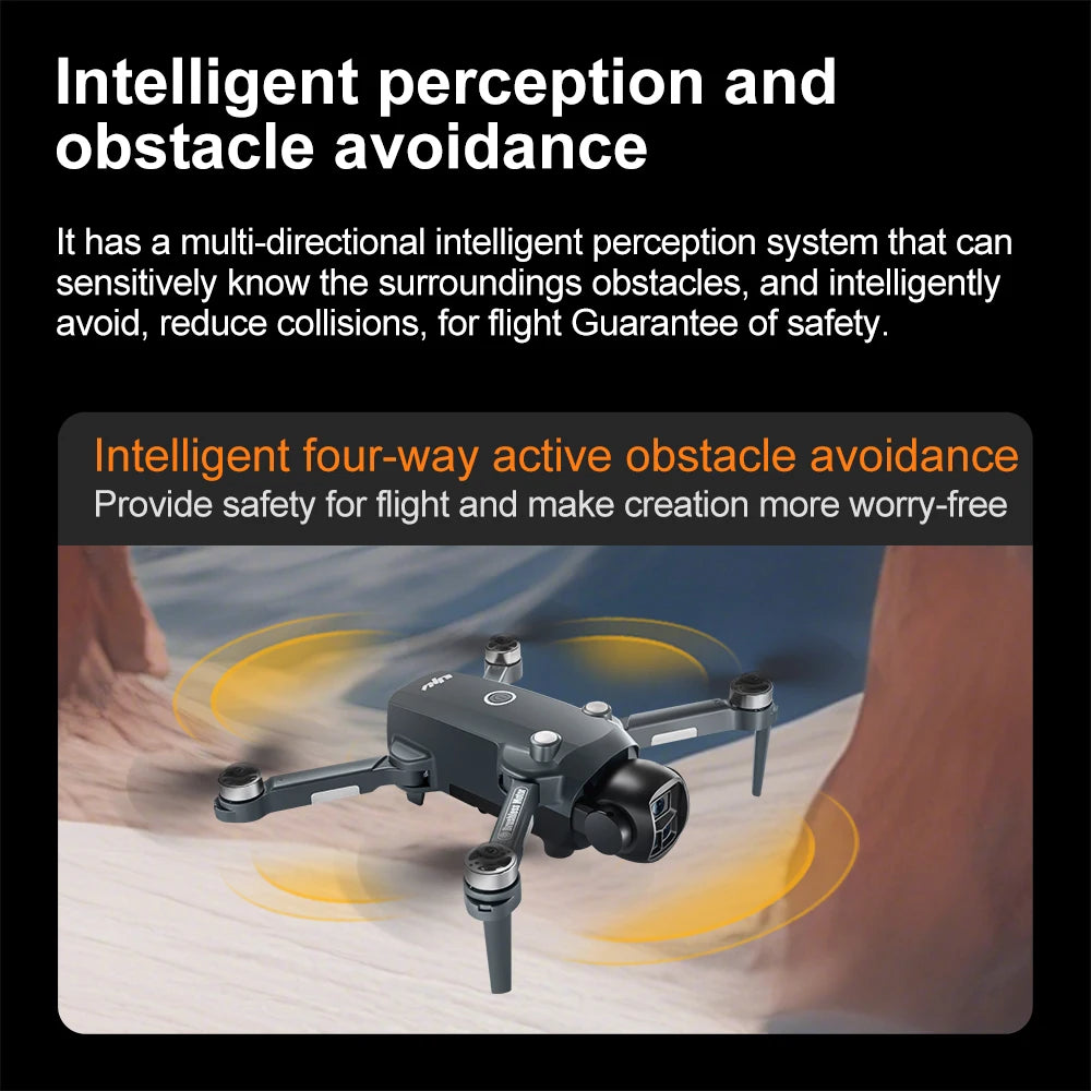 Original V988 Drone 4K HD Camera 360°Obstacle Avoidance Brushless 5G WIFI FPV GPS Quadcopter FPV RC Dron Toy with Big Screen