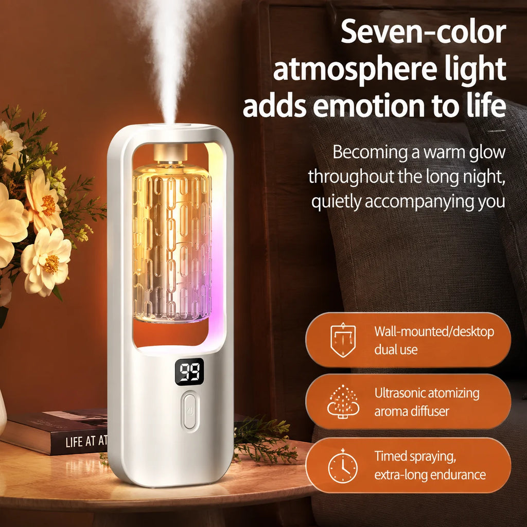 Portable Diffuser Automatic Electric Charge Aroma Machine with Essential Oils Fragrance Spray Wall-mounted Deodorization Toilet