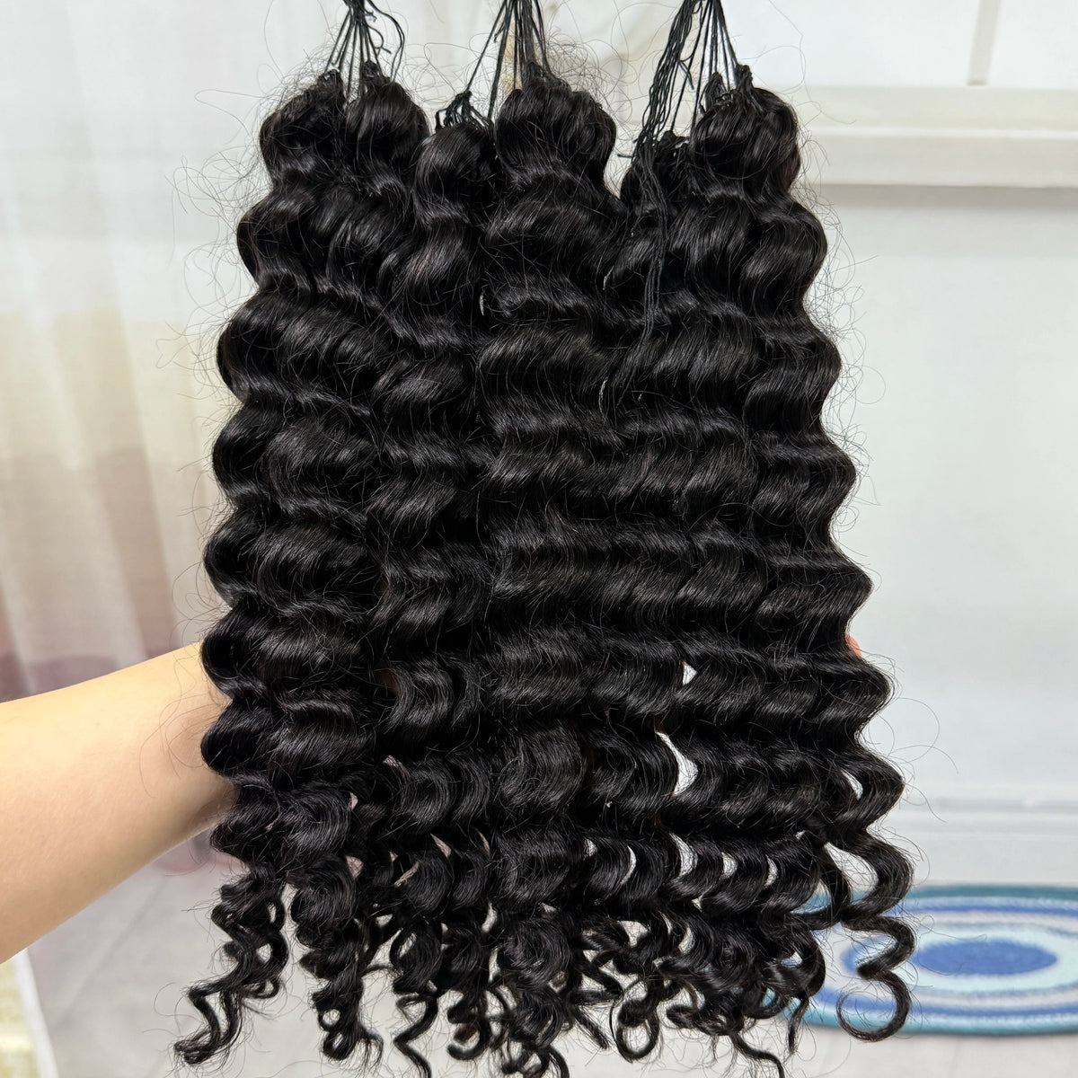 NABI Updated Miracle Knots Hair Pre-Separated Burmese Crochet Human Hair DeepWave 14-26inch 100g/pc for Bora Boho Braids