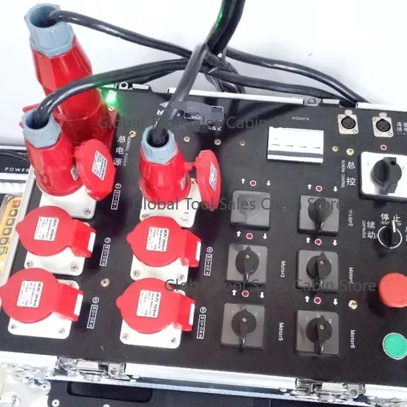 8-Channel Controller for Chain Hoist System Truss Trade Show Display Stage Lighting Control Console with USB And 24V Power Suppl