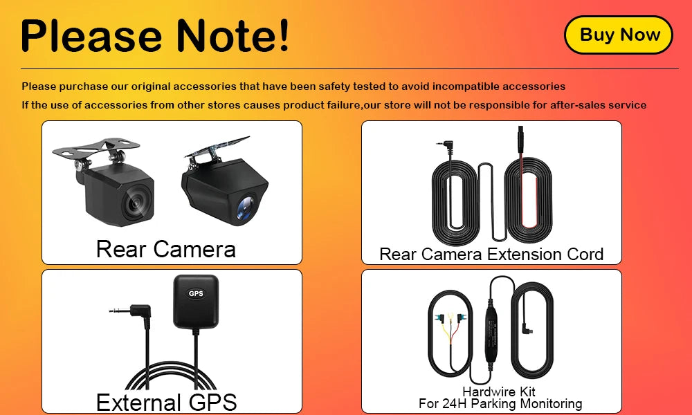 Aprilboy 10'' 4K Mirror Dash Cam Dual Camera with Wireless Carplay Android Auto Parking Assistance Loop Recording Navigation