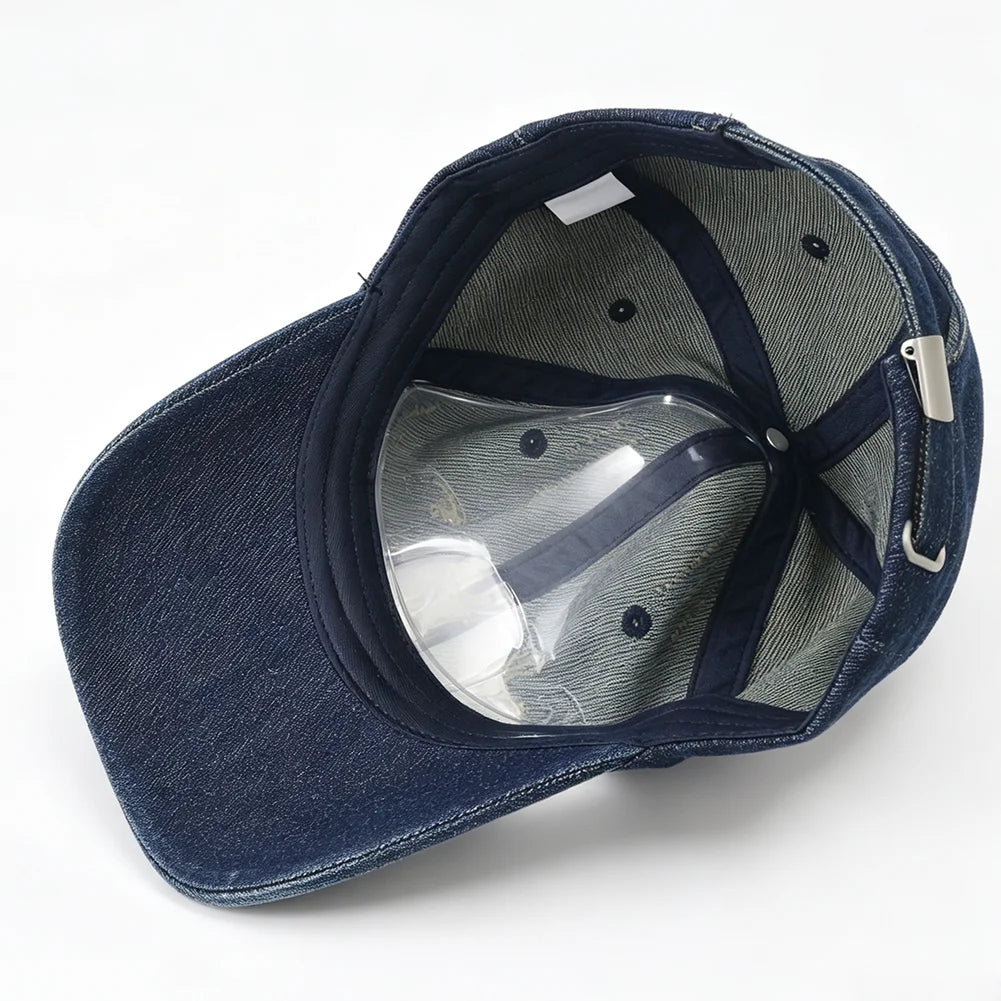 High Quality NYC Embroidery Denim Baseball Cap Unisex Outdoor Sun Protection Hat Adjustable Dad Hats for Women Men Visor Caps