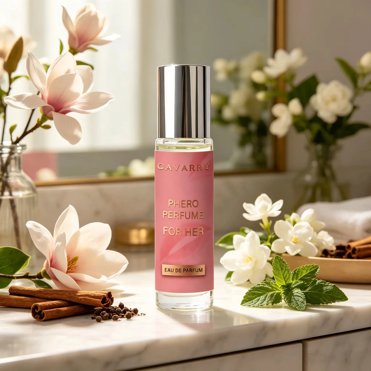 10ml Lemon Bergamot Pheromone Oil - Jasmine Subtle Perfume Oil, Original Eau De Toilette, Long-lasting Fragrance Oil for Dating