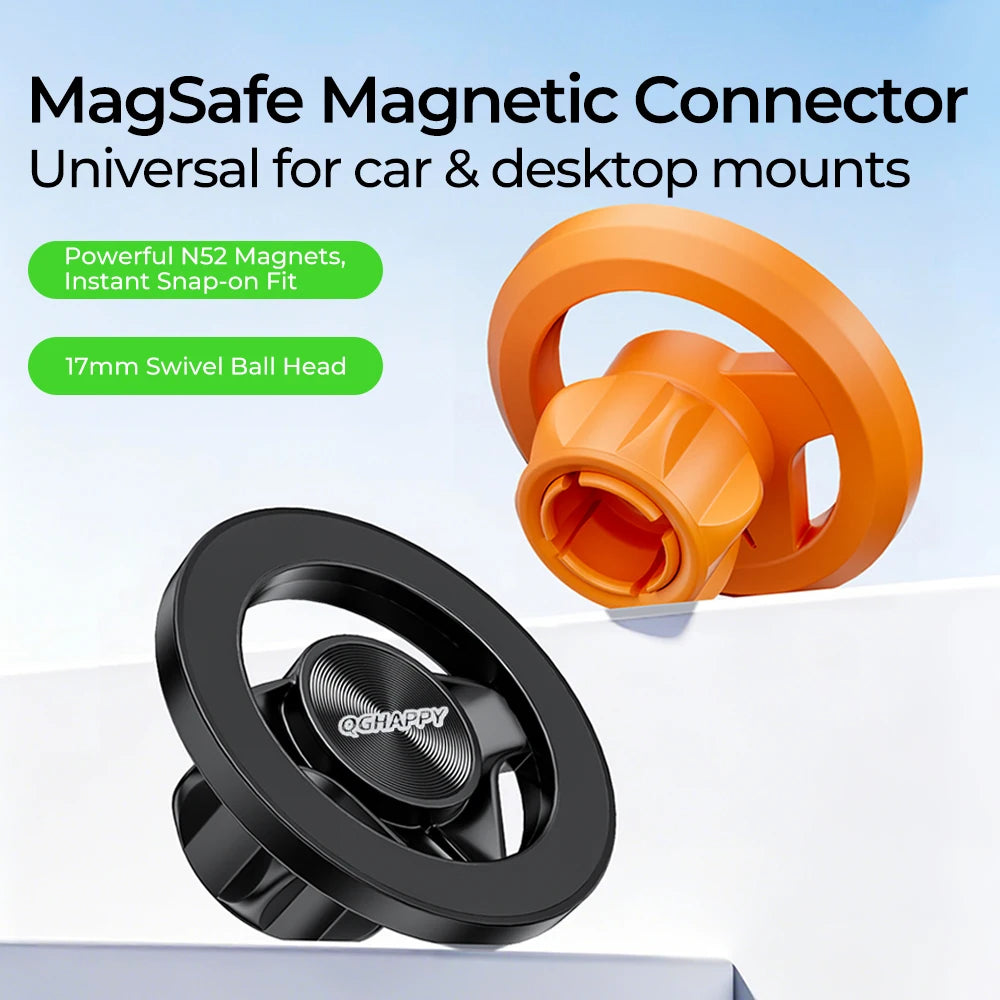 For MagSafe Magnetic Car Phone Holder Accessories Magnet Base for 17mm Ball Head Car Mobile Cellphone Stand Mount GPS Brackets