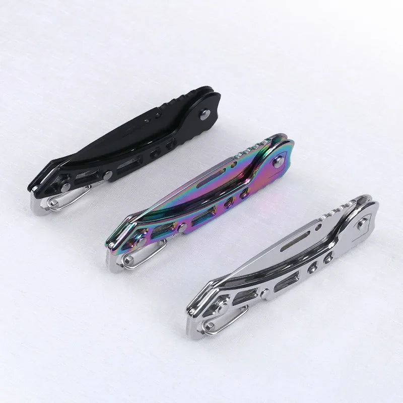 Multi-function Stainless Steel Folding Knife Katana Samurai Sabre Hanging Vegetable Fruit Knife Kitchen Gadgets Home Accessory