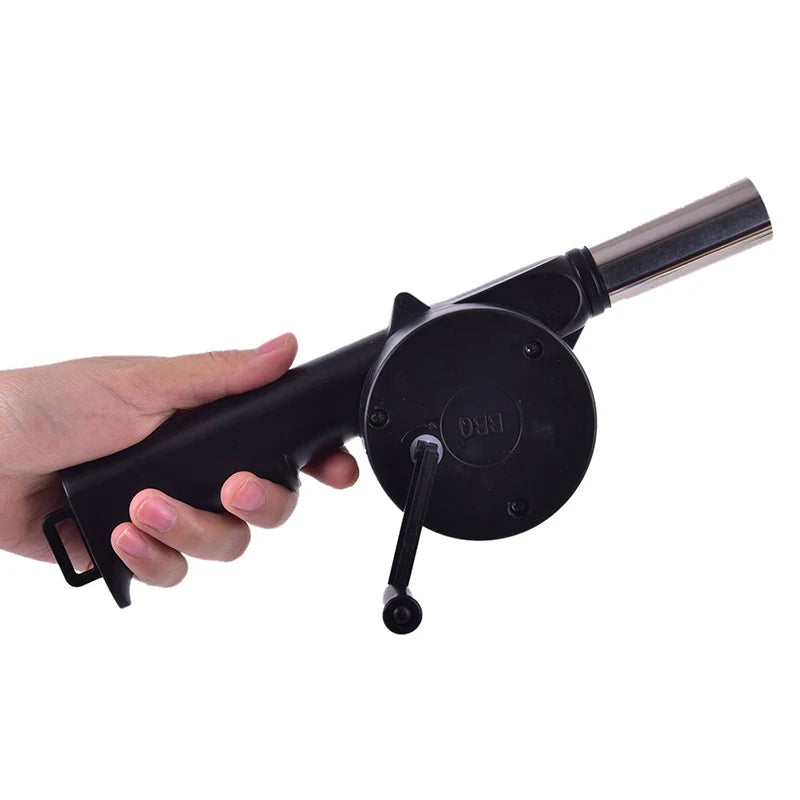 Blower Fire Camping BBQ Air Fan Barbecue Outdoor Cooking Picnic Grill Starter.