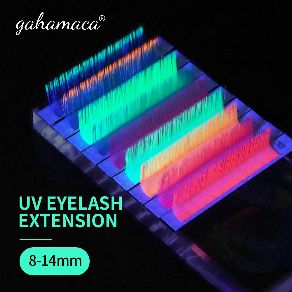 Colored Lashes Eyelash Extensions C/D/L/LU(M) Curl Mix 8-15mm Natural Soft Individual Green/Blue/Brown/Purple/Pink Eyelashes