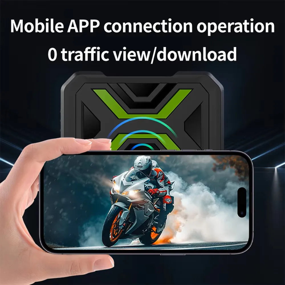 JIUYIN Dual 1080P Motorcycle DVR Full Body Waterproof Moto Camera WiFi Dash Cam Front Rear Driving Video Recorder Black Box