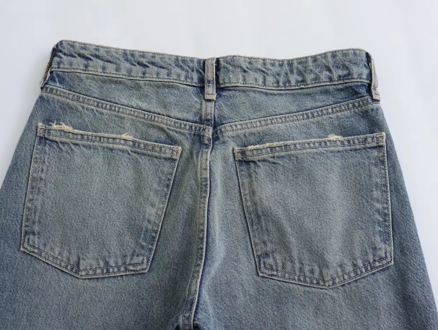 Maxdutti British fFashion Street Distressed Jeans Boyfriend Style Pants Girls Retro Loose Casual Jeans For Women Harem Denim