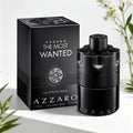 Azzaro The Most Wanted EDP Intense 100ML Perfume For Men Deep Intense Spicy Tobacco Vanilla Woody Aroma Long Lasting Matte Black Bullet Embossed Cylindrical Bottle Complete Black Woven Pattern Box Dating Night Party Present