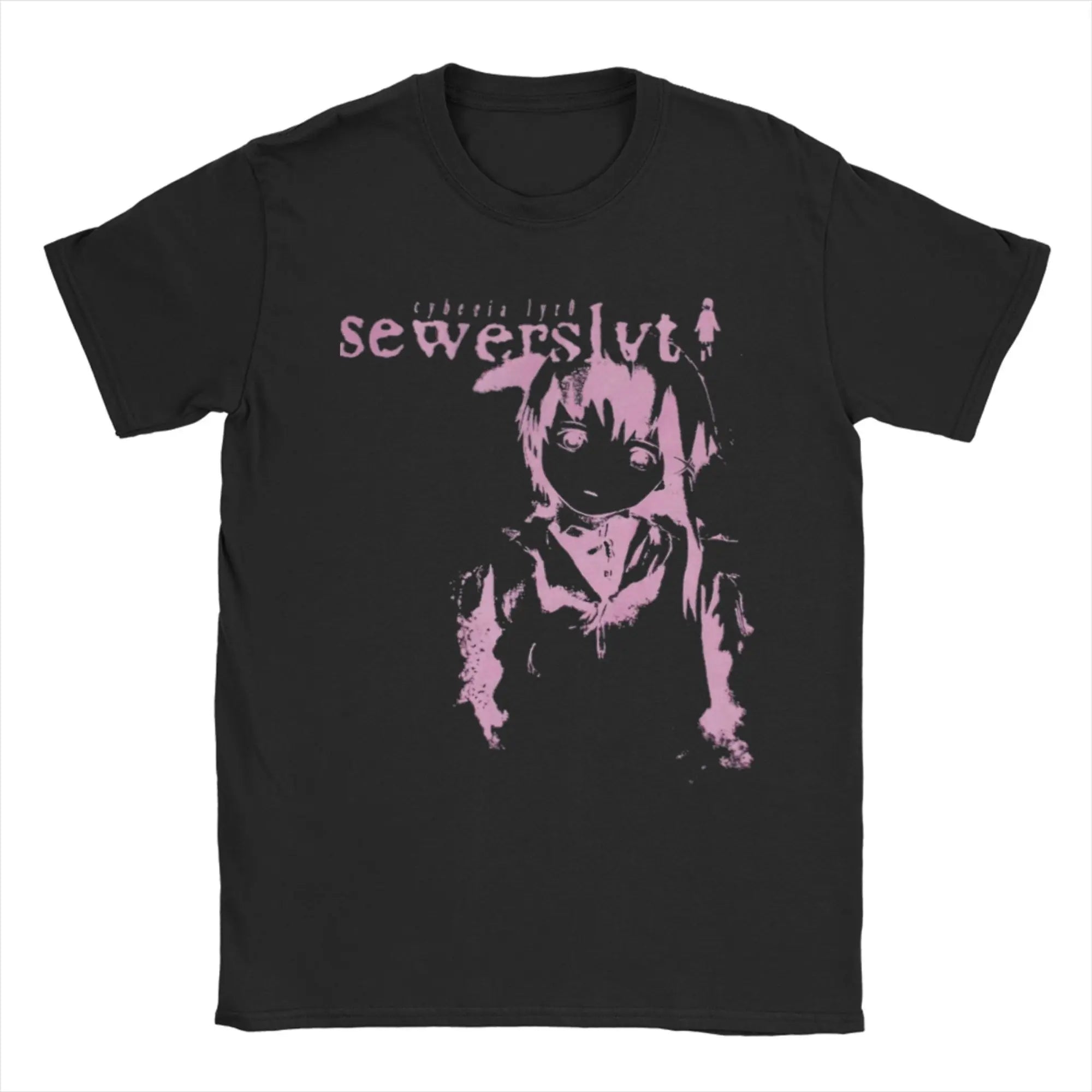 Vintage Sewerslvt Schizofrenia SPECIAL  FOR SEWERSLVT LOVERS T-Shirt for Men Crew Neck Pure Cotton T Shirt Tee Shirt Clothing