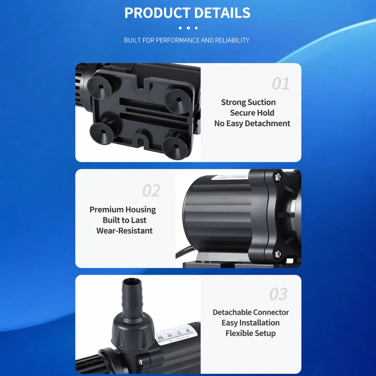 DC Brushless DC Submersible Pump 12V Filtration Circulation Pump Is Suitable for Hydroponic Water Dispensers