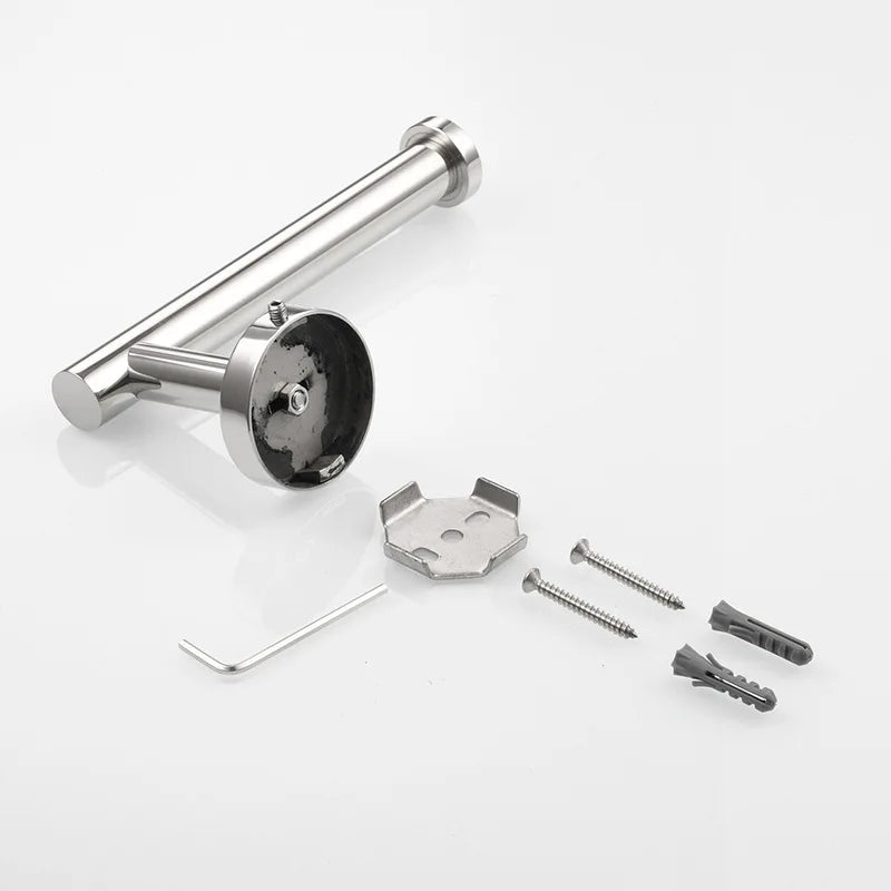 Brushed Gold 304 Stainless Steel Bathroom Paper Towel Holder Wall Mounted Toilet Roll Holder Toilet Paper Holder Tissue Box