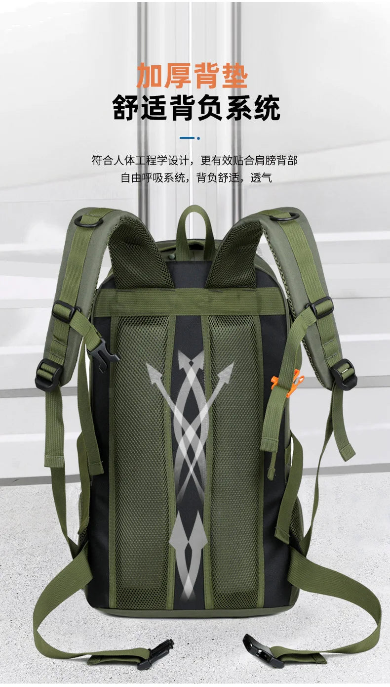 New Hiking Mountaineering Bag 50l Large Capacity Waterproof Ultra Light Outdoor Sports Backpack For Men