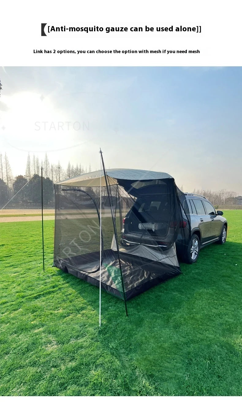 Portable Waterproof SUV Tail Tent Lohascamping Car box docking tent  3-4 people Dome tent Sunshade Tunnel style tent,Large tent,