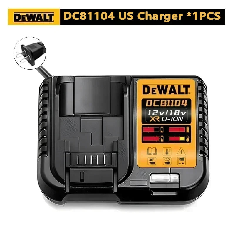100% Original DeWalt Batteries 20V 5000/6000mAh Li Ion Battery For DCB206 DCB205 DCB204 DCB200 DeWalt Power Tools Air Transport