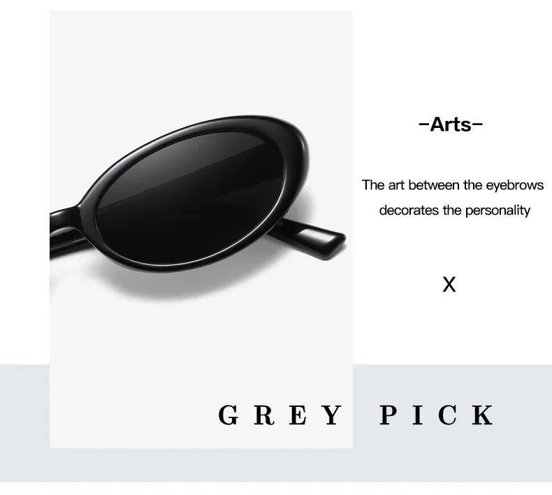 Vintage Oval Sunglasses Women Luxury Brand Designer Small Oval Sun Glasses Retro Men Rivets Sun Glasses Oculus