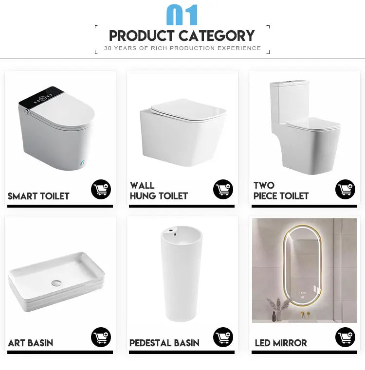 Matte Black Bidet Floor Smart Toilet S Trap Toilets With Bidet Ceramic Wc