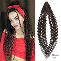 Dreadlock Extensions Handmade Crochet Hair Synthetic 24 36 Inches Dread Extension Crochet Braids For Women Dreadlocks Hair