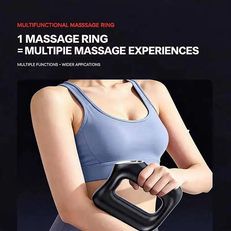 Electric rolling percussion massager Fascia Ring Belt Fat Burning BodyShaping HIGH FREQUENCY Kneading VIBRATION Fatigue relief