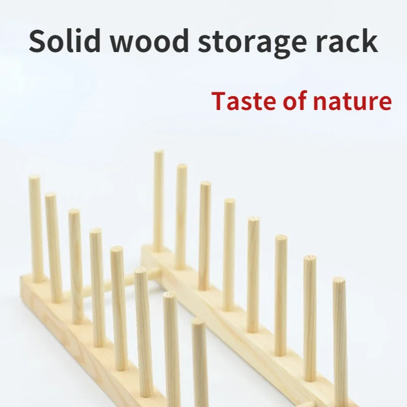 Practical DIY Locker Bamboo Drain Rack Wooden Plate Rack Dish Rack Kitchen Organizer For Plates/Cutting Boards/Plates/Cups