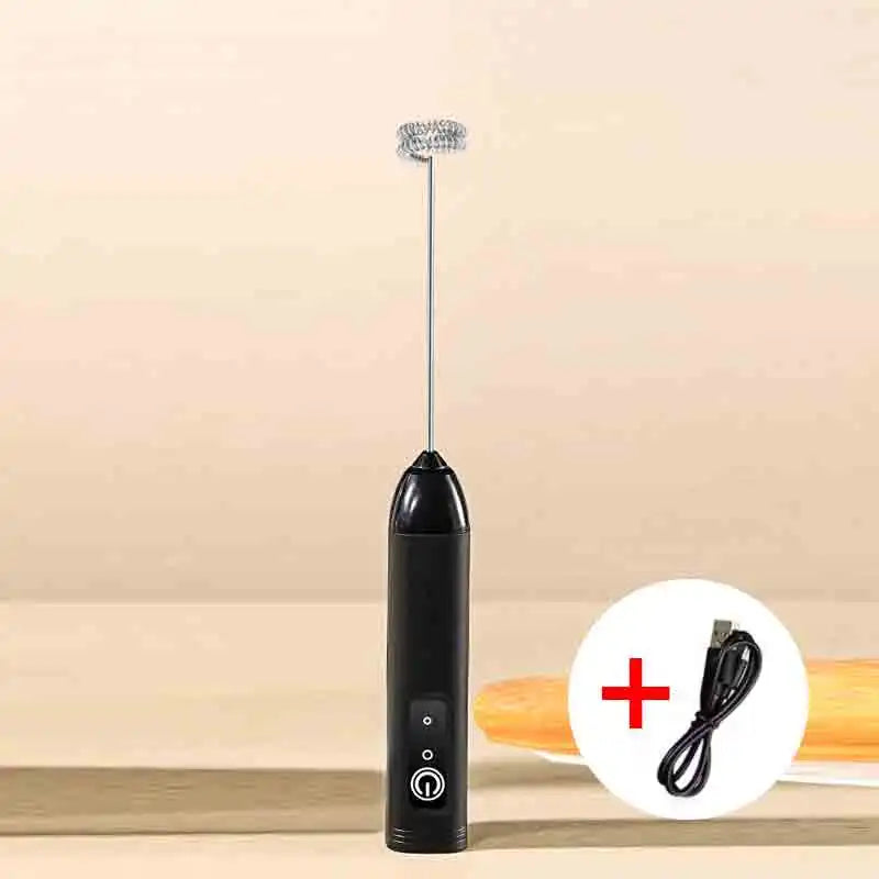 Gbbma Electric Milk Frother Handheld Egg Beater Foamer Coffee Maker Electric Blender Mixer Mini Portable Blender Kitchen Tool