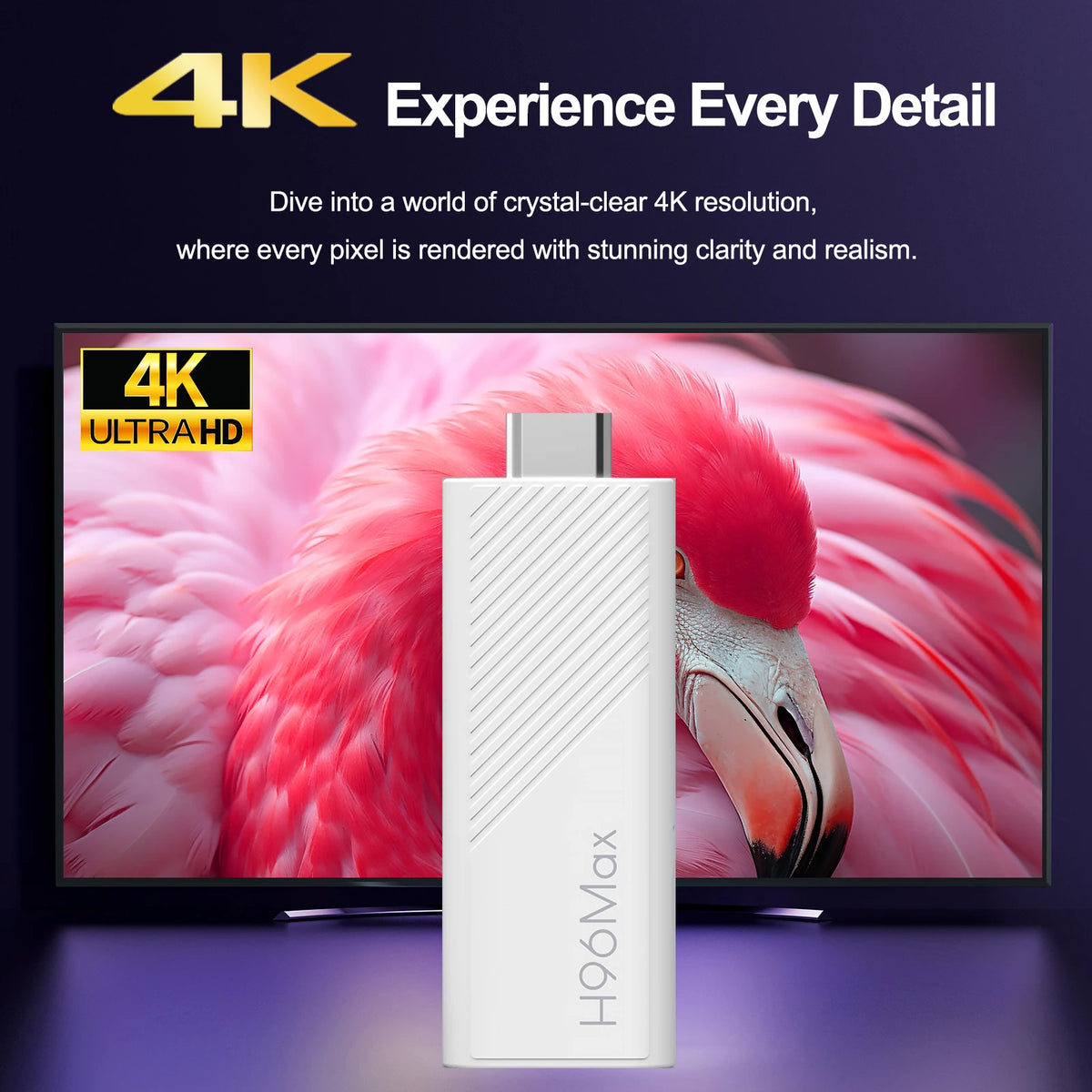 H96 MAX Allwinner H313 Quad Core Android TV Stick  4K HDR Wifi6 BT Voice Assistant Remote Control Media Player Smart TV Box
