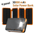 50000mAh Portable Solar Power Bank Fast Charging USB-C/USB-A for IOS Android Outdoor Large Capacity Backup Charger for Camping