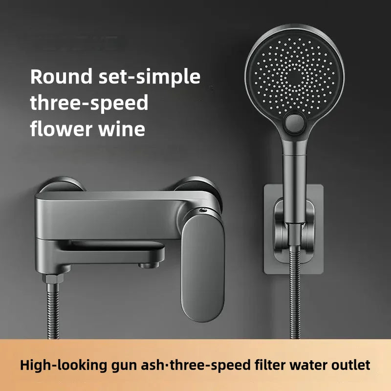 Bathroom Swivel Tub Spout  Hand Shower Wall Mounted  Bath Faucets Bathtub Tap Brass Bathtub Hot and Cold Mixer Shower