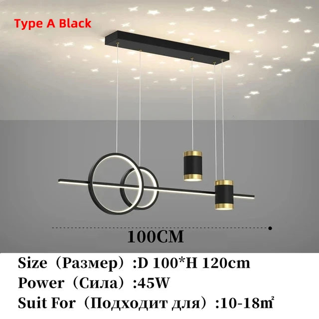 Modern Restaurant Pendant Lights LED Dining Tables Kitchens Ceiling Lights Modern Minimalist Hotels Bars Cafes Home Decor