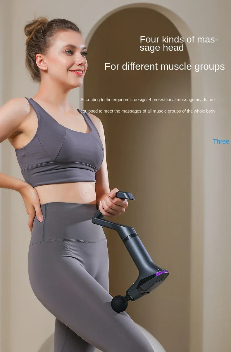 Multi functional split band fascia gun with detachable handle vibration massage professional fitness muscle relaxation massager