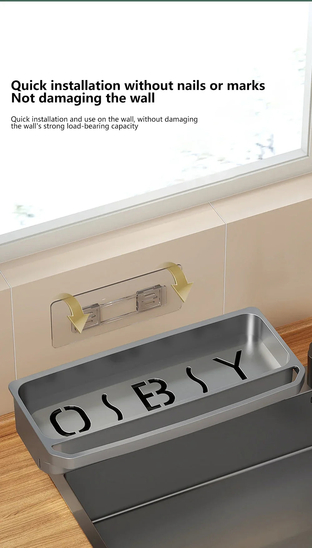 Kitchen Sink Organizer Drain Rack Self-draining Shelf Sponge Holder Dishcloth Faucet Storage Soap Drainer Kitchen Accessories