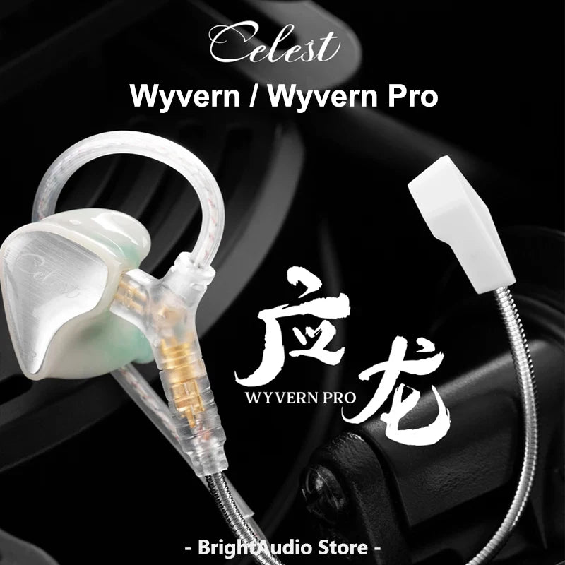 Kinera Celest Wyvern / Wyvern PRO / Wyvern Black 1DD In-Ear Earphone Dynamic Driver 0.78mm Wired HiFi Earbuds Gaming Mic