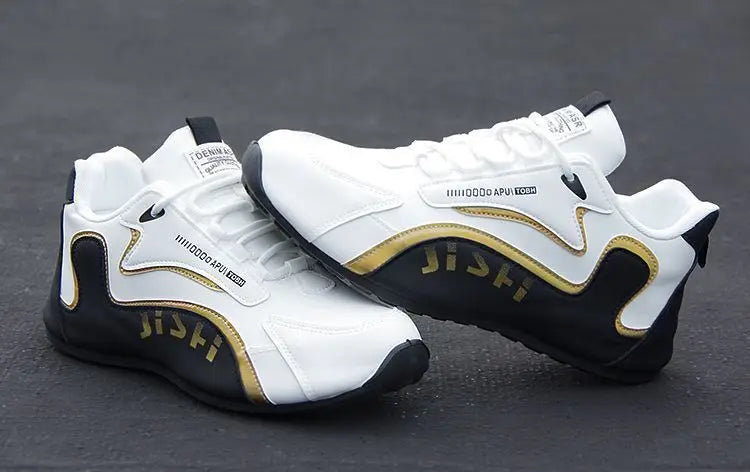 2026 New Leather Men Shoes Breathable Solid Color Shoes Trendy Anti Slip Shoes Waterproof Travel Casual Sneakers Zapatos