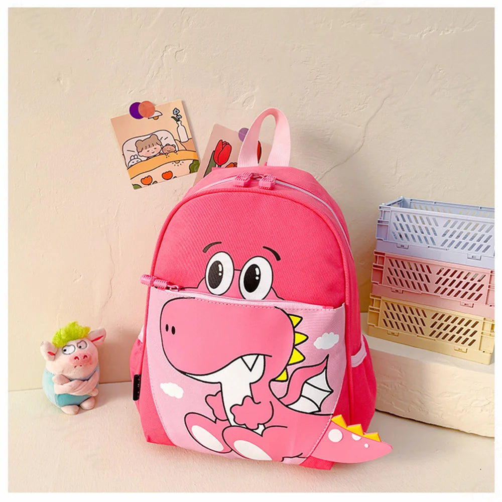 2023 New Kindergarten Backpack Personalized Name Children's Cartoon Dinosaur Cute Backpack Customized Children's Day Gift Bags