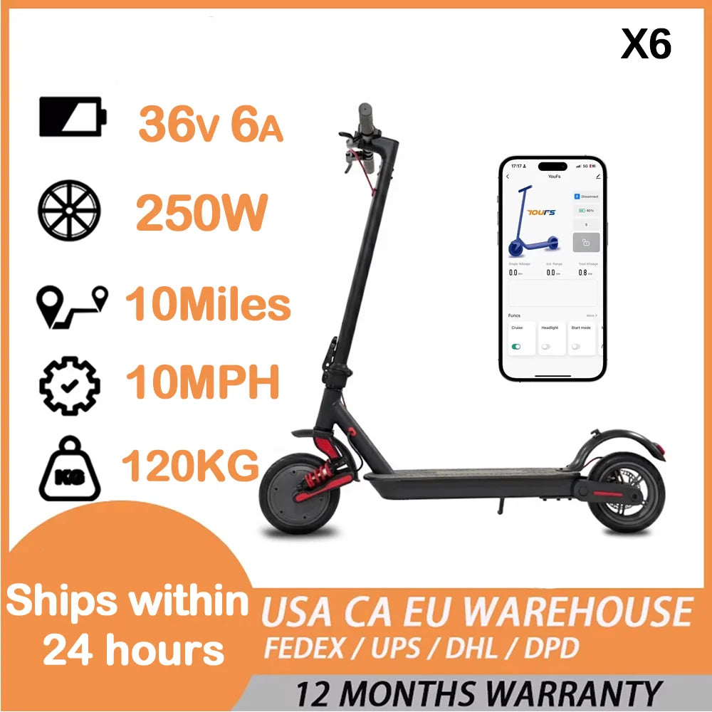 Smart 500W Electric Scooter Foldable E-Scooter Rear Motor up to 18 MPH Long Range 15 Miles Controlled Commuting Adults Scooter