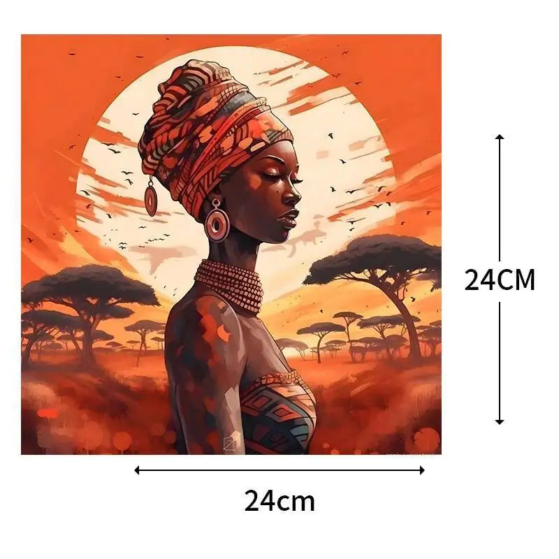 Fashionable Black Girl Heat Transfer Printed Stickers DIY Women's T-shirt Sweatshirt Decoration Heat Transfer Personalized Print
