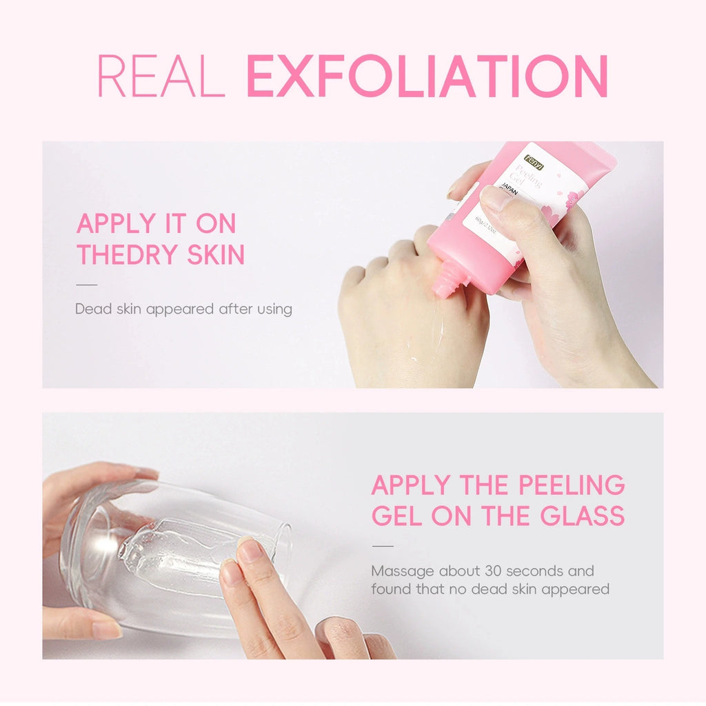 Sakura Peeling Gel Facial Exfoliation Cleans Pores Moisturizing Oil Control 60g